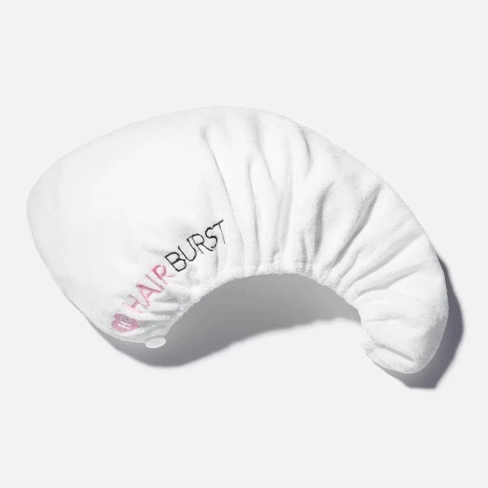 White Hairburst microfibre hair towel