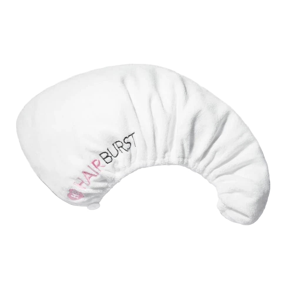 White Hairburst microfibre hair towel