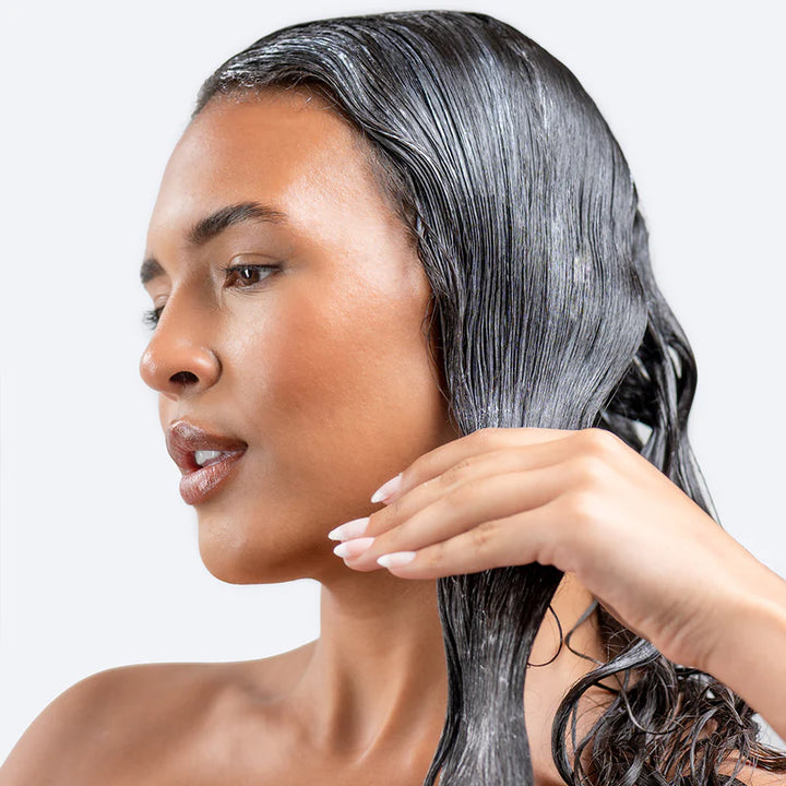 Woman with wet hair