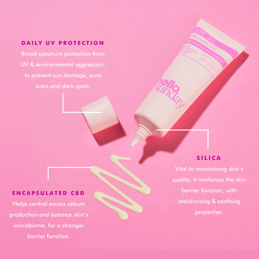 Hello Sunday The Matte One - SPF50 Mattifying Moisturiser