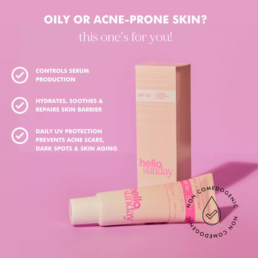 Hello Sunday The Matte One - SPF50 Mattifying Moisturiser