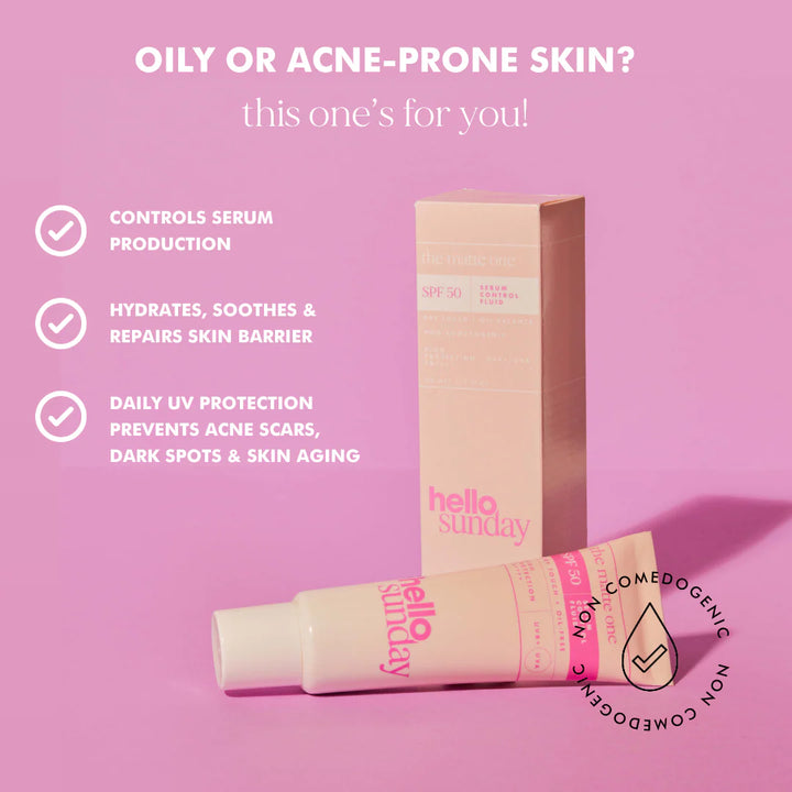 Hello Sunday The Matte One - SPF50 Mattifying Moisturiser